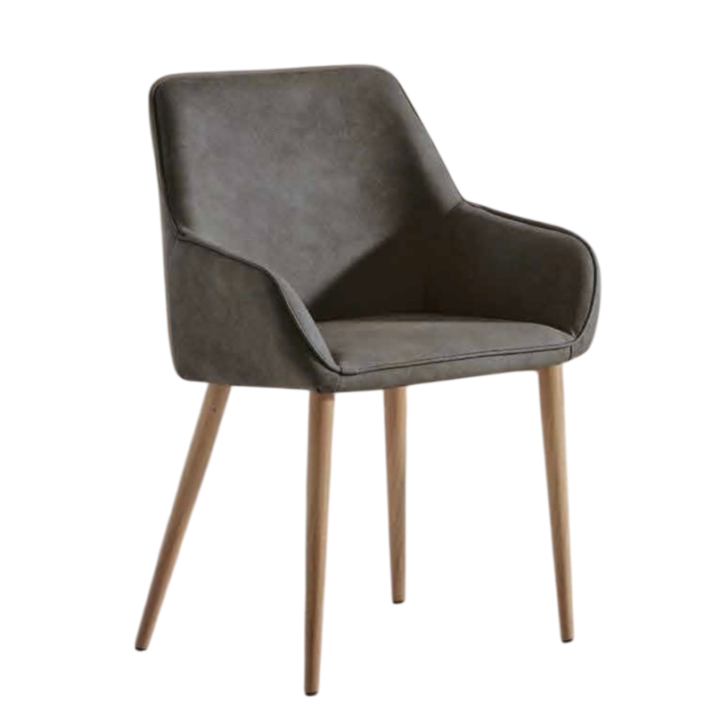 FAUTEUIL DE SALLE À MANGER CONTEMPORAIN NOLAN EN SIMILICUIR