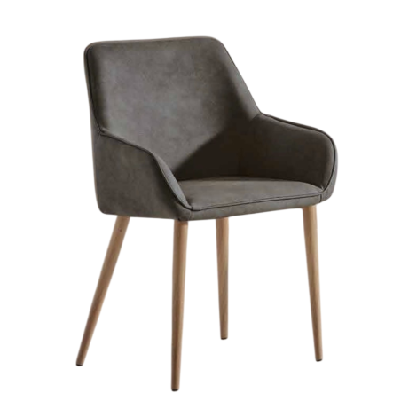 FAUTEUIL DE SALLE À MANGER CONTEMPORAIN NOLAN EN SIMILICUIR