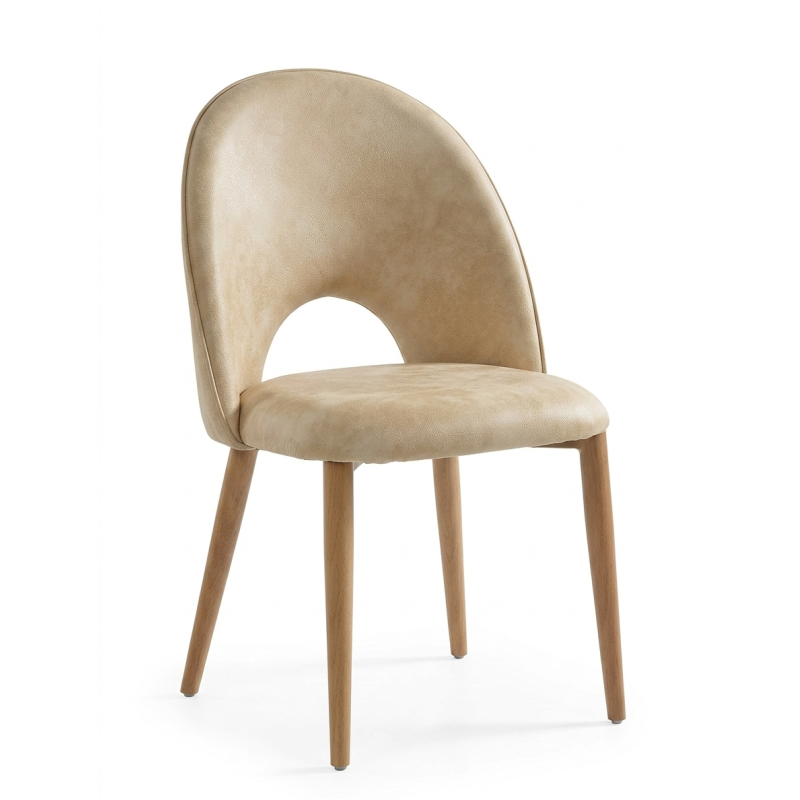 CHAISE CONTEMPORAINE DE SALLE À MANGER RETRO EN SIMILICUIR ROSIE