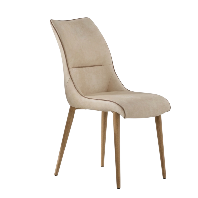 CHAISE CONTEMPORAINE DE SALLE À MANGER COSSUE LÉA VINYL
