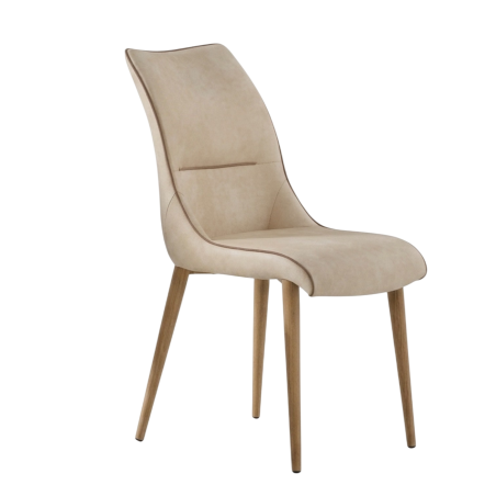 CHAISE CONTEMPORAINE DE SALLE À MANGER COSSUE LÉA VINYL