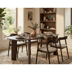 TABLE OVALE EN BOIS DE MANGUIER STERLING