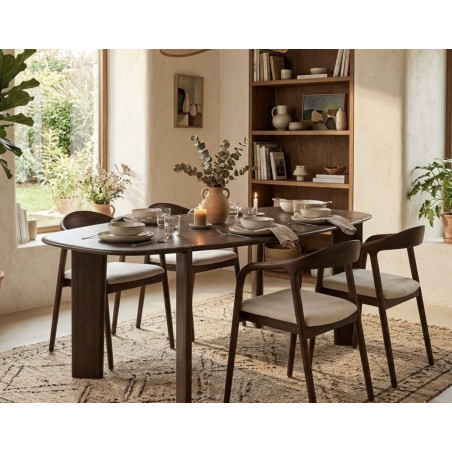 TABLE OVALE EN BOIS DE MANGUIER STERLING