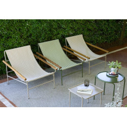 CHAISE LONGUE EN TOILE ET MÉTAL DRESS CODE
