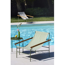 CHAISE LONGUE EN TOILE ET MÉTAL DRESS CODE