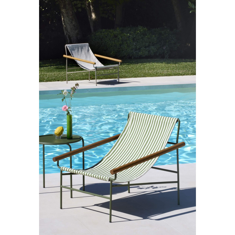 CHAISE LONGUE EN TOILE ET MÉTAL DRESS CODE