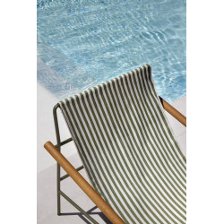 CHAISE LONGUE EN TOILE ET MÉTAL DRESS CODE
