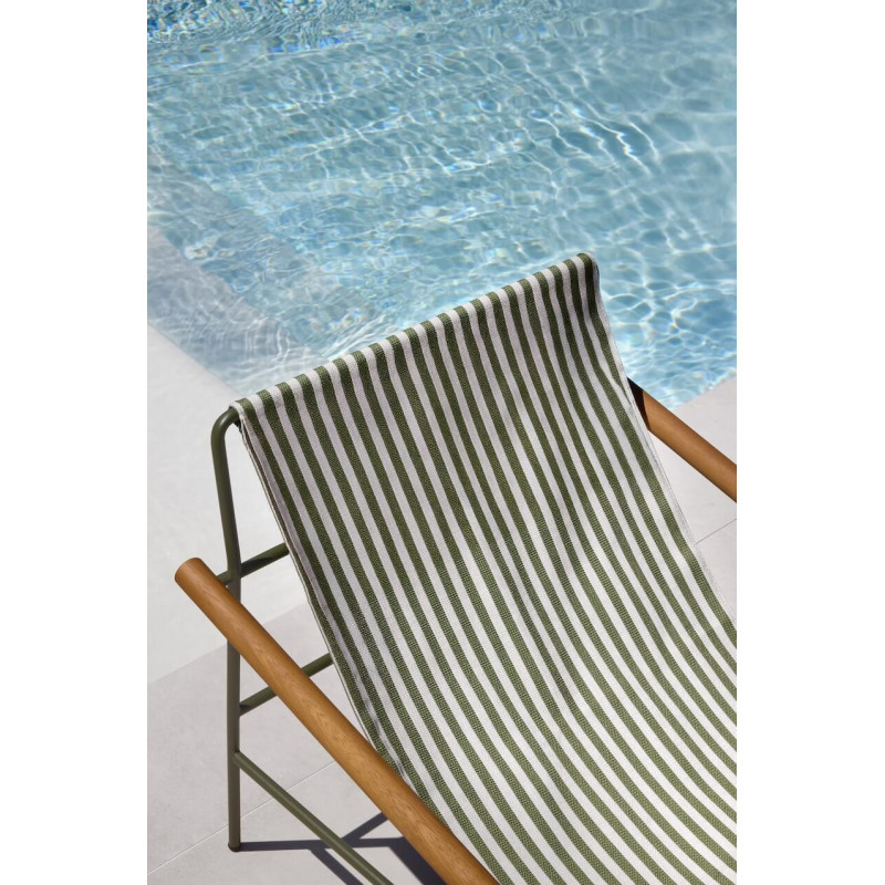 CHAISE LONGUE EN TOILE ET MÉTAL DRESS CODE