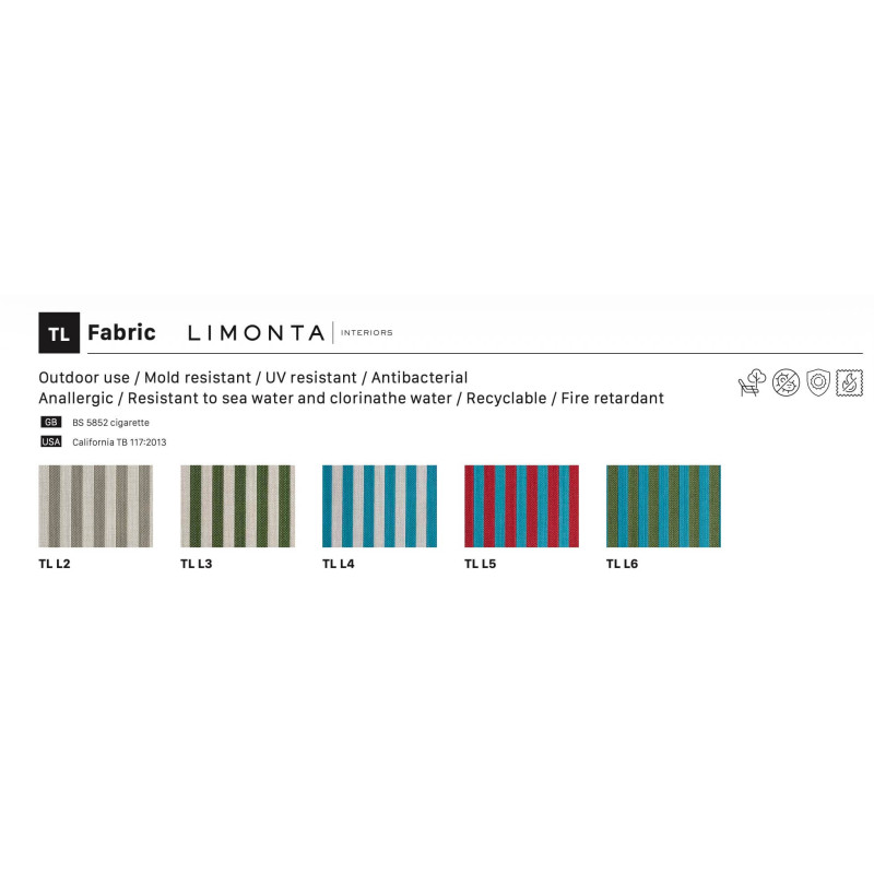 CHAISE LONGUE EN TOILE ET MÉTAL DRESS CODE