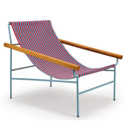 CHAISE LONGUE EN TOILE ET MÉTAL DRESS CODE
