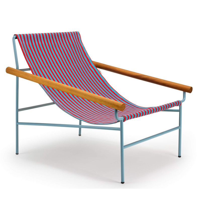 CHAISE LONGUE EN TOILE ET MÉTAL DRESS CODE