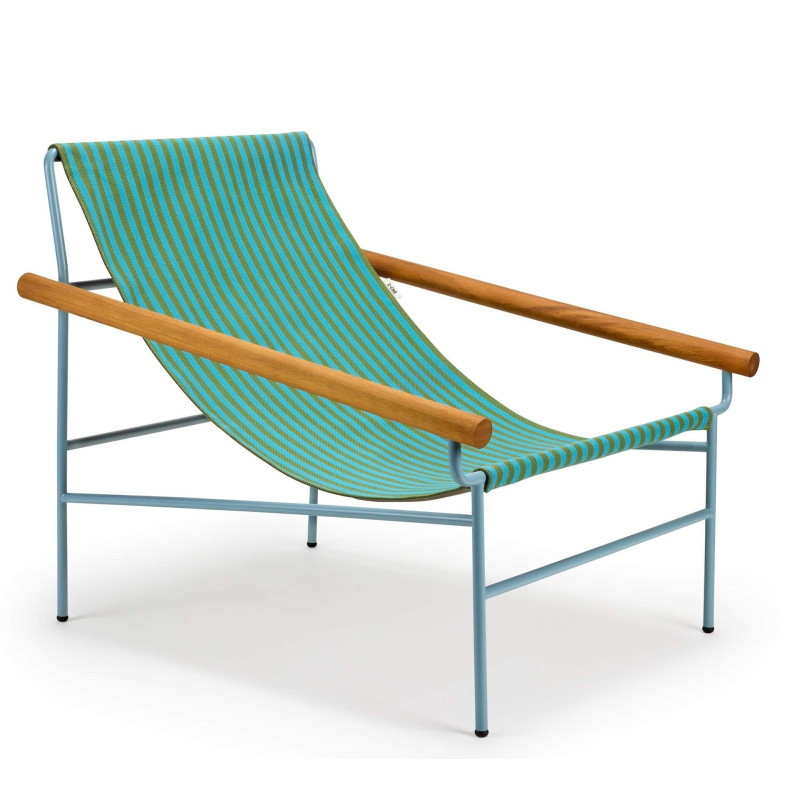 CHAISE LONGUE EN TOILE ET MÉTAL DRESS CODE