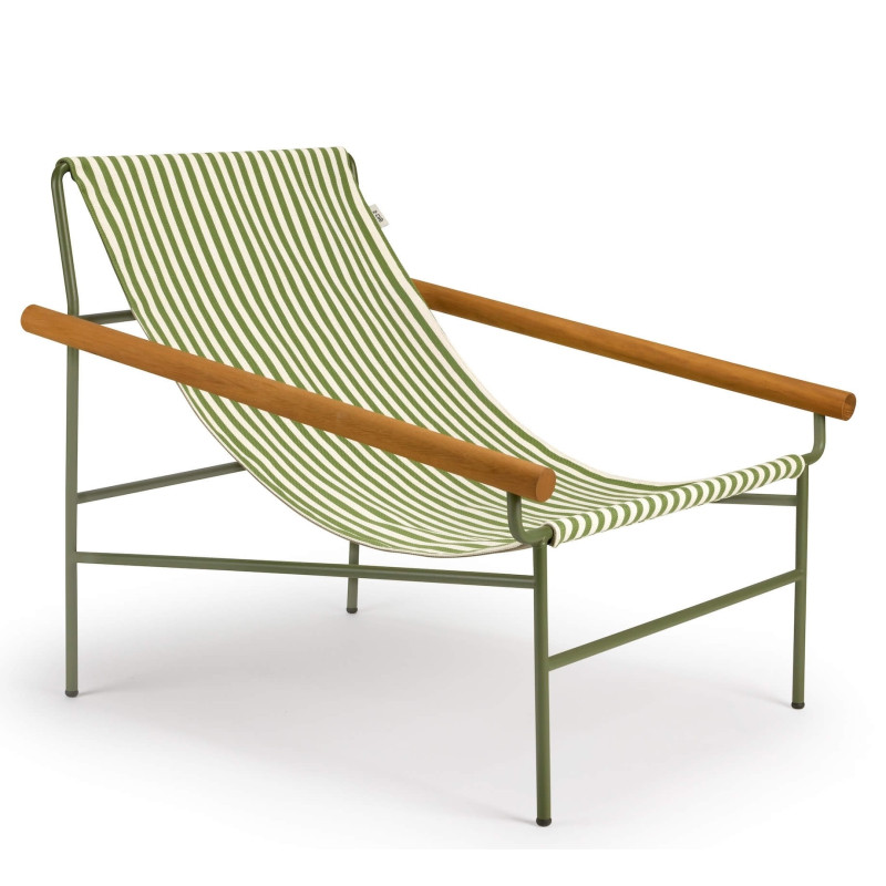 CHAISE LONGUE EN TOILE ET MÉTAL DRESS CODE
