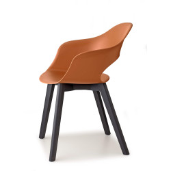FAUTEUIL SCANDINAVE CONTEMPORAIN EN BOIS ET POLYPROPYLÈNE LADY B