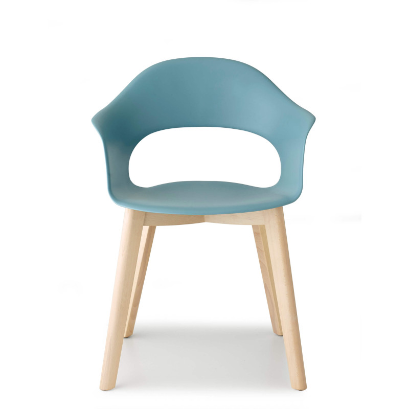 FAUTEUIL SCANDINAVE CONTEMPORAIN EN BOIS ET POLYPROPYLÈNE LADY B