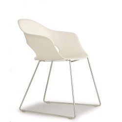 FAUTEUIL RETRO EN MÉTAL ET POLYPROPYLÈNE LADY B