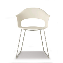 FAUTEUIL RETRO EN MÉTAL ET POLYPROPYLÈNE LADY B