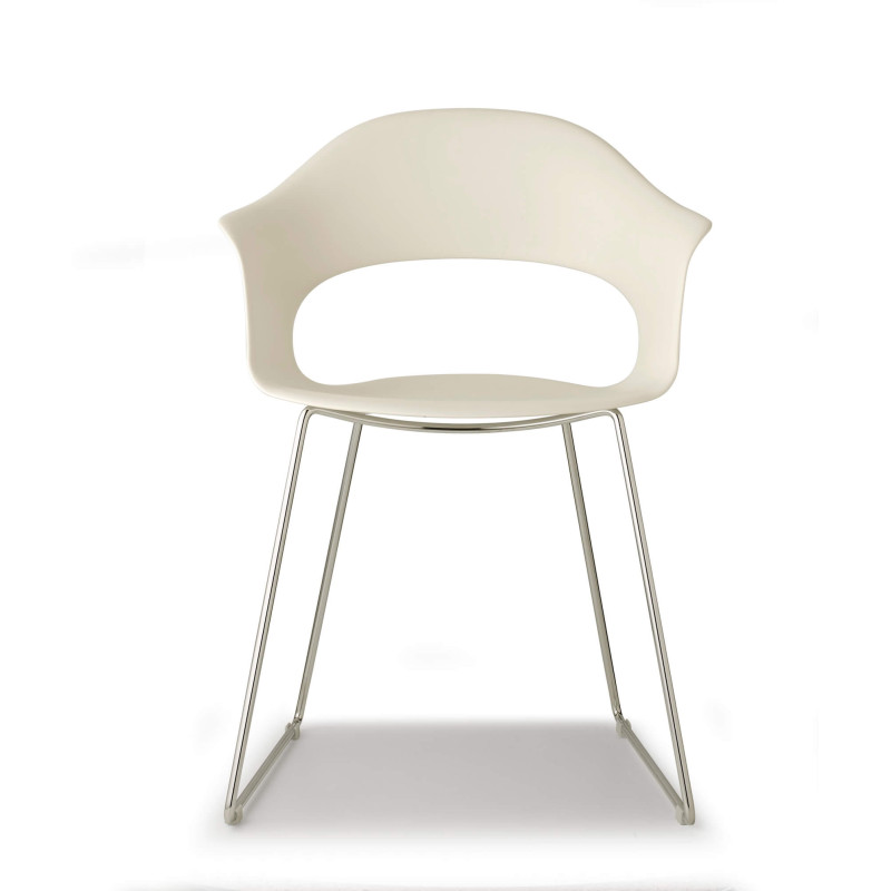 FAUTEUIL RETRO EN MÉTAL ET POLYPROPYLÈNE LADY B
