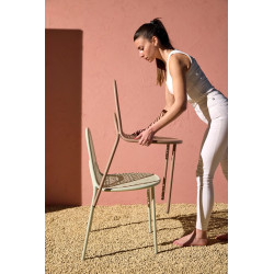CHAISE DE TERRASSE EN MÉTAL  CONTEMPORAINE MALVASIA