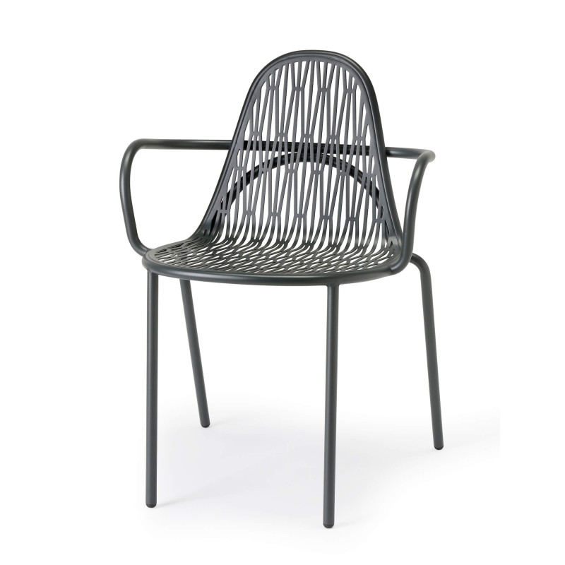 FAUTEUIL DE TERRASSE EN MÉTAL CONTEMPORAINE MALVASIA
