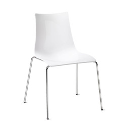 CHAISE DE CUISINE ZEBRA EN MÉTAL ET PLEXIGLAS