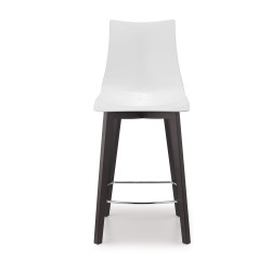 TABOURET D'ÎLOT EN BOIS ET PLEXIGLAS ZEBRA