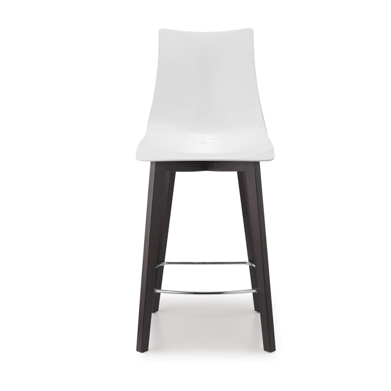 TABOURET D'ÎLOT EN BOIS ET PLEXIGLAS ZEBRA