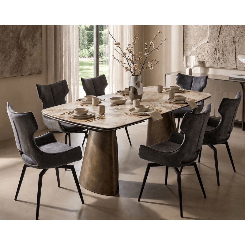 TABLE MODERNE EN CÉRAMIQUE EXTENSIBLE CILE