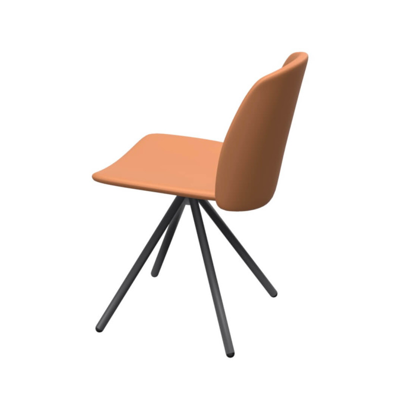 CHAISE CONTEMPORAINE PIVOTANTE SIMILICUIR FIGARO 2
