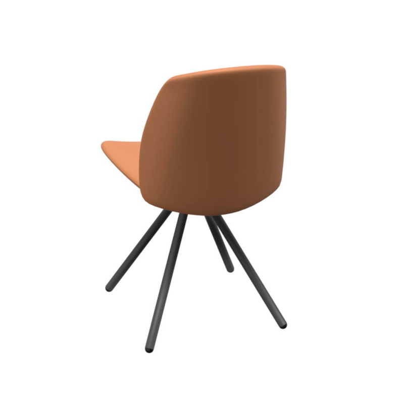 CHAISE CONTEMPORAINE PIVOTANTE SIMILICUIR FIGARO 2