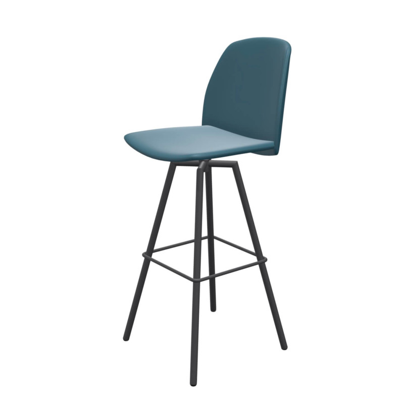 TABOURET SNACK PIVOTANT CONTEMPORAIN FIGARO 2 EN SIMILICUIR