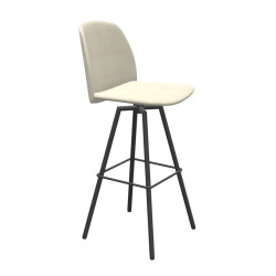 TABOURET SNACK PIVOTANT CONTEMPORAIN FIGARO 2 EN TISSU