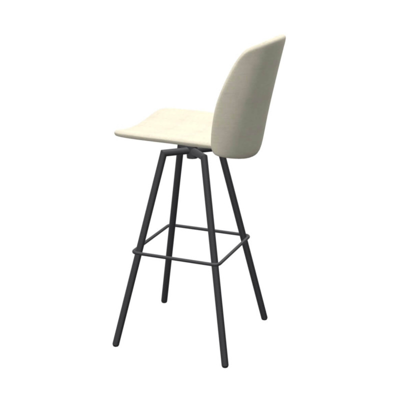 TABOURET SNACK PIVOTANT CONTEMPORAIN FIGARO 2 EN TISSU