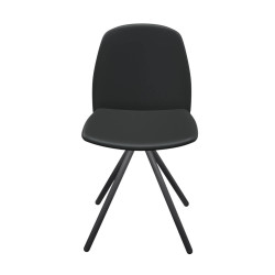 CHAISE CONTEMPORAINE PIEDS MÉTAL FIONA SIMILICUIR