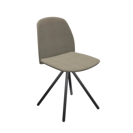 CHAISE CONTEMPORAINE PIEDS MÉTAL FIONA 2 TISSU