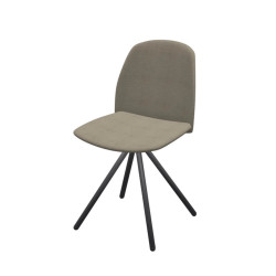 CHAISE CONTEMPORAINE PIEDS MÉTAL FIONA 2 TISSU