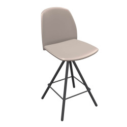 TABOURET SNACK FIXE CONTEMPORAIN FIONA EN SIMILICUIR