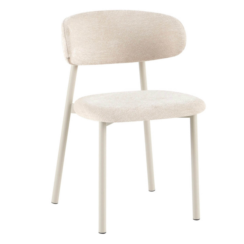Chaise Scandinave Tissu et Bois COCO - Le Chaisier