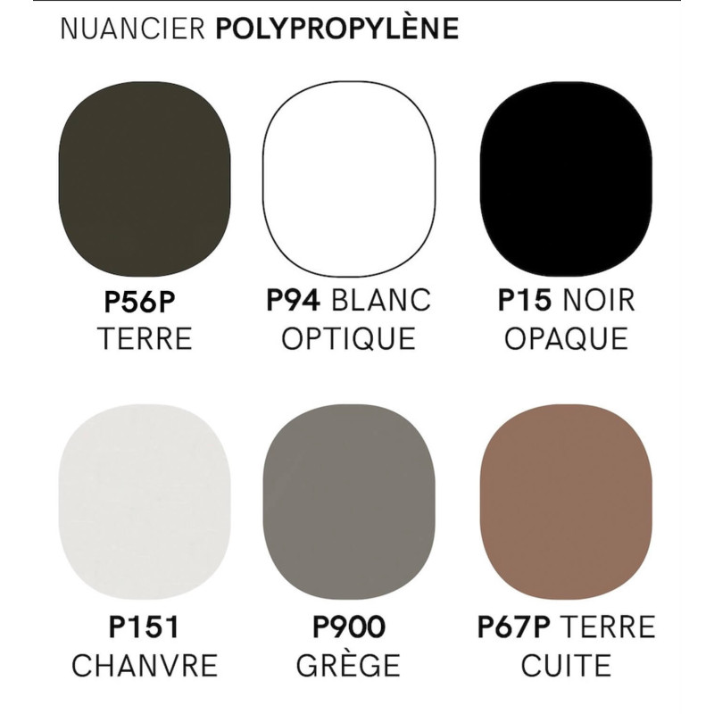 CHAISE ACCOUDOIRS POLYPROPYLÈNE ET PIEDS MÉTAL OPS!