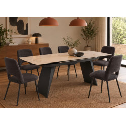 TABLE EN CÉRAMIQUE GRANDE EXTENSION AZALÉE