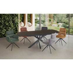 PETITE TABLE DE CUISINE EN CÉRAMIQUE EXTENSIBLE CALYPSO