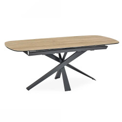 TABLE CÉRMIQUE EXTENSIBLE VOLTA ANGLES ARRONDIS