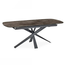 TABLE CÉRMIQUE EXTENSIBLE VOLTA ANGLES ARRONDIS