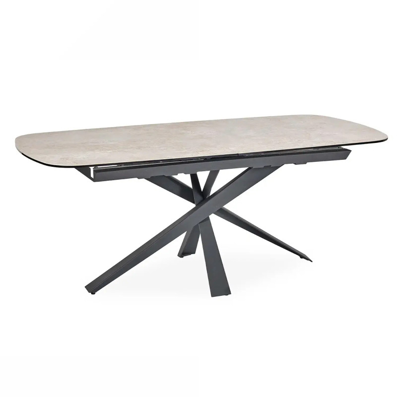 TABLE CÉRMIQUE EXTENSIBLE VOLTA ANGLES ARRONDIS