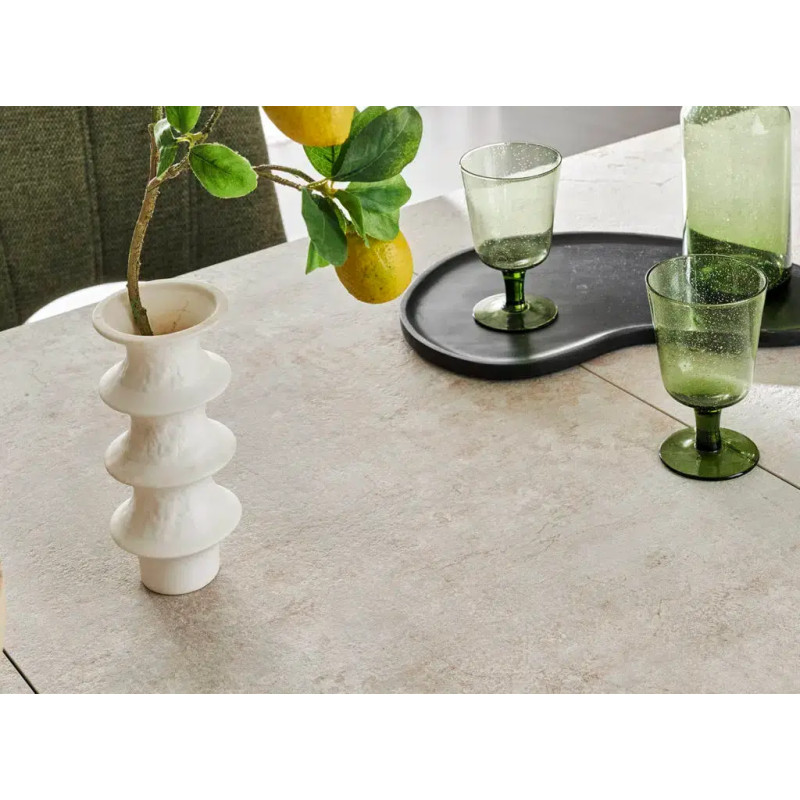 TABLE CÉRMIQUE EXTENSIBLE VOLTA ANGLES ARRONDIS