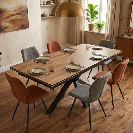 TABLE DE SALLE À MANGER EN CÉRAMIQUE MODERNE TOURNESOL