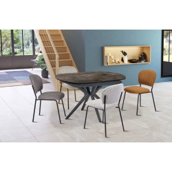 PETITE TABLE EN CÉRAMIQUE EXTENSIBLE OVALE NYMPHEA