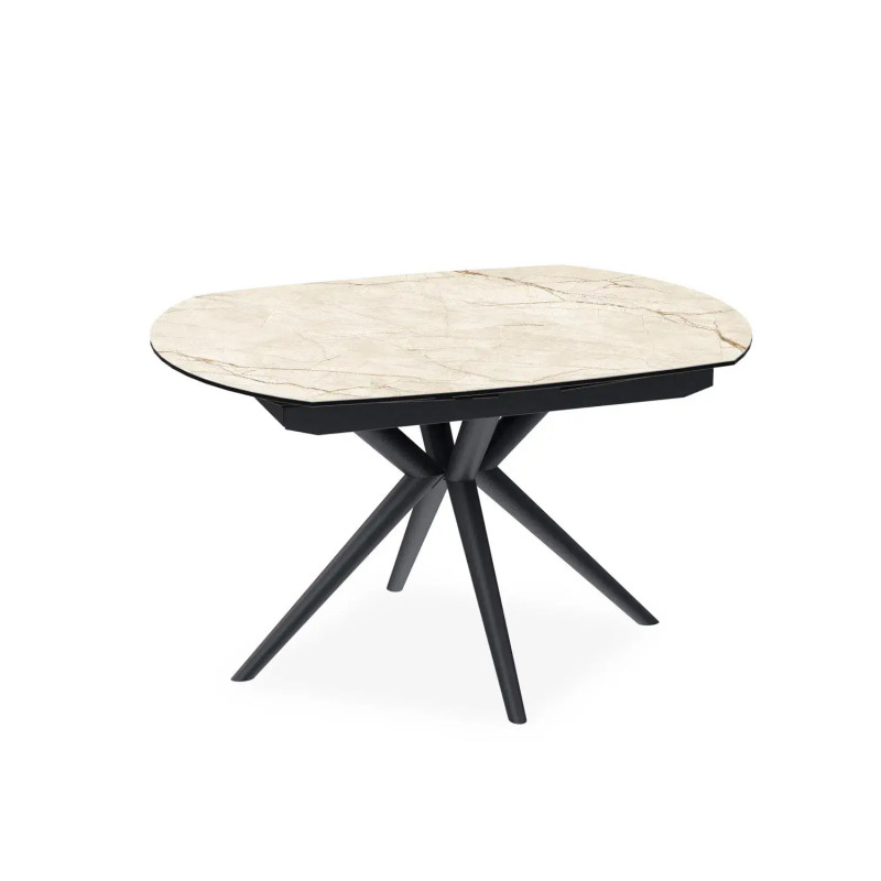 PETITE TABLE EN CÉRAMIQUE EXTENSIBLE OVALE NYMPHEA