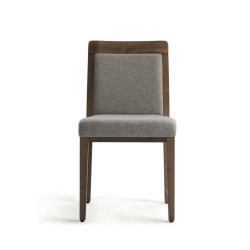 CHAISE EN BOIS EMPILABLE GARNIE OPERA BOHEME