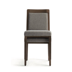 CHAISE EN BOIS EMPILABLE GARNIE OPERA BOHEME